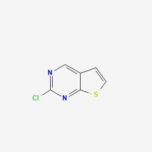 2-Chlorothieno[2,3-d]pyrimidine chemical structure (CAS 83259-30-7)