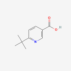 6-(tert-Butyl)nicotinic acid chemical structure (CAS 832715-99-8)