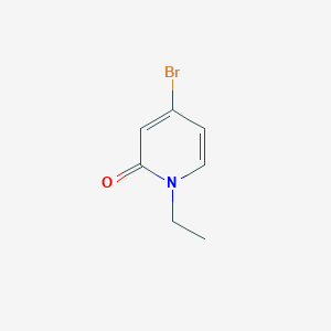 4-Bromo-1-ethylpyridin-2(1H)-one chemical structure (CAS 832735-58-7)