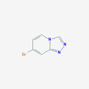 7-Bromo-[1,2,4]triazolo[4,3-a]pyridine chemical structure (CAS 832735-60-1)