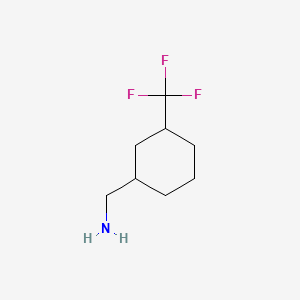(3-(Trifluoromethyl)cyclohexyl)methanamine chemical structure (CAS 832753-69-2)