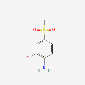 2-Fluoro-4-(methylsulfonyl)aniline chemical structure (CAS 832755-13-2)