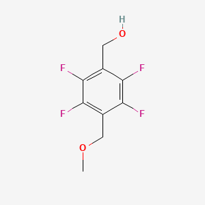 (2,3,5,6-Tetrafluoro-4-(methoxymethyl)phenyl)methanol chemical structure (CAS 83282-91-1)