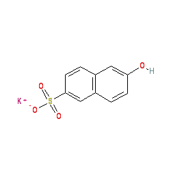 Potassium 6-hydroxynaphthalene-2-sulfonate chemical structure (CAS 833-66-9)