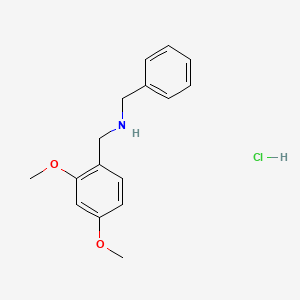 N-Benzyl-1-(2,4-dimethoxyphenyl)methanamine hydrochloride chemical structure (CAS 83304-59-0)