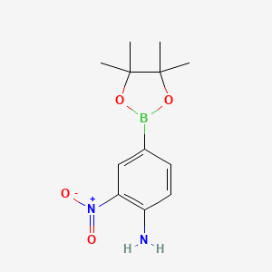 4-Amino-3-nitrophenylboronic Acid Pinacol Ester chemical structure (CAS 833486-94-5)