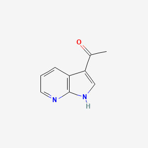 1-(1H-Pyrrolo[2,3-b]pyridin-3-yl)ethanone chemical structure (CAS 83393-46-8)