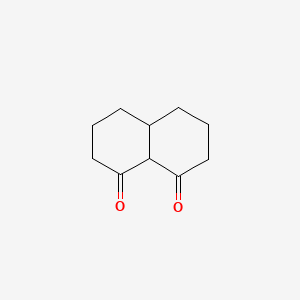 Decahydronaphthalene-1,8-dione chemical structure (CAS 83406-40-0)