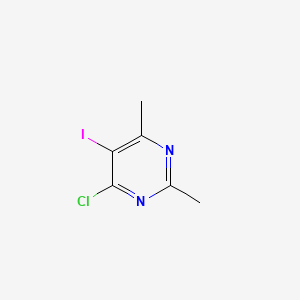 4-Chloro-5-iodo-2,6-dimethylpyrimidine chemical structure (CAS 83410-16-6)