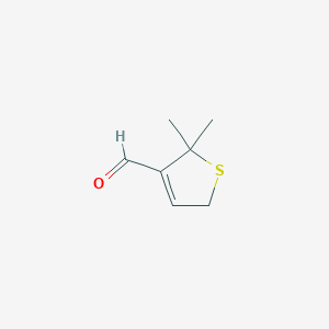 2,2-Dimethyl-2,5-dihydrothiophene-3-carbaldehyde chemical structure (CAS 83413-86-9)