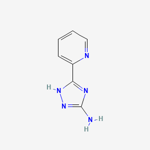 5-(Pyridin-2-yl)-4H-1,2,4-triazol-3-amine chemical structure (CAS 83417-23-6)