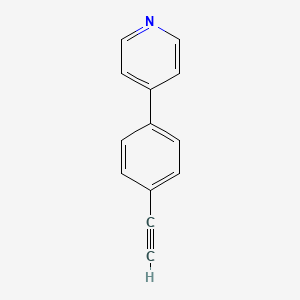 4-(4-Ethynylphenyl)pyridine chemical structure (CAS 83420-57-9)