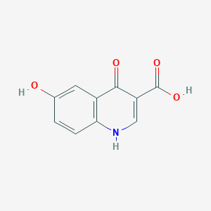4,6-Dihydroxyquinoline-3-carboxylic acid chemical structure (CAS 83475-08-5)