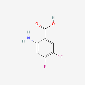 2-Amino-4,5-difluorobenzoic acid chemical structure (CAS 83506-93-8)