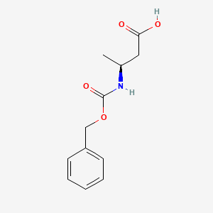 (S)-3-(((Benzyloxy)carbonyl)amino)butanoic acid chemical structure (CAS 83509-88-0)