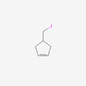 4-(Iodomethyl)-cyclopentene chemical structure (CAS 83528-59-0)