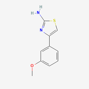 4-(3-Methoxyphenyl)thiazol-2-amine chemical structure (CAS 83558-37-6)