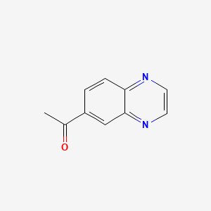 1-(Quinoxalin-6-yl)ethanone chemical structure (CAS 83570-42-7)