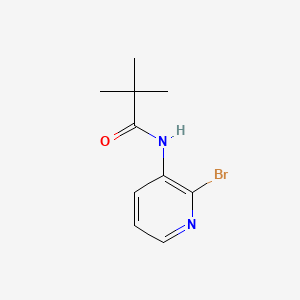 N-(2-Bromopyridin-3-yl)pivalamide chemical structure (CAS 835882-02-5)