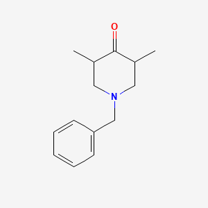 1-Benzyl-3,5-dimethylpiperidin-4-one chemical structure (CAS 836-21-5)