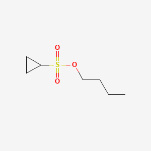 Butyl cyclopropanesulfonate chemical structure (CAS 83635-12-5)