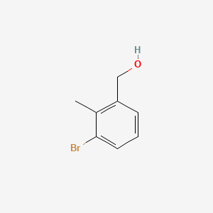 (3-Bromo-2-methylphenyl)methanol chemical structure (CAS 83647-43-2)