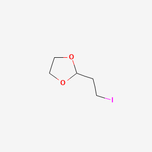 2-(2-Iodoethyl)-1,3-dioxolane chemical structure (CAS 83665-55-8)