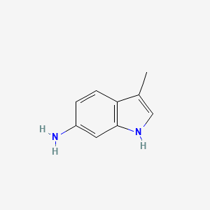 3-Methyl-1H-indol-6-amine chemical structure (CAS 83696-97-3)