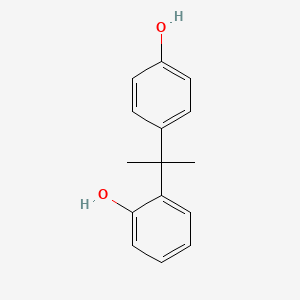 2-(2-(4-Hydroxyphenyl)propan-2-yl)phenol chemical structure (CAS 837-08-1)