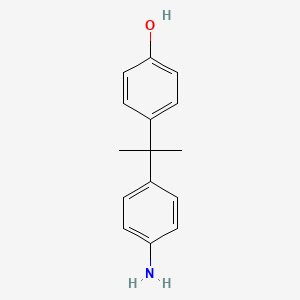 4-(2-(4-Aminophenyl)propan-2-yl)phenol chemical structure (CAS 837-11-6)