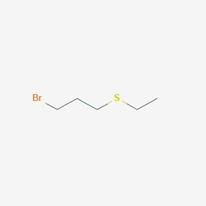1-Bromo-3-(ethylsulfanyl)propane chemical structure (CAS 83705-51-5)