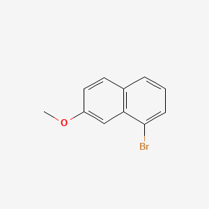 1-Bromo-7-methoxynaphthalene chemical structure (CAS 83710-61-6)