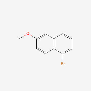 1-Bromo-6-methoxynaphthalene chemical structure (CAS 83710-62-7)