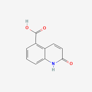 2-Hydroxyquinoline-5-carboxylic acid chemical structure (CAS 83734-43-4)