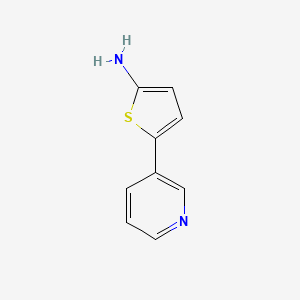 5-(Pyridin-3-yl)thiophen-2-amine chemical structure (CAS 837376-58-6)