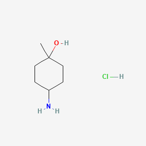 trans-4-Amino-1-methylcyclohexanol hydrochloride chemical structure (CAS 837377-20-5)