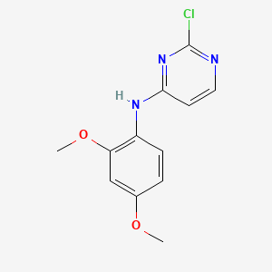 2-Chloro-N-(2,4-dimethoxyphenyl)pyrimidin-4-amine chemical structure (CAS 837423-56-0)