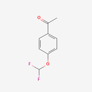 1-(4-(Difluoromethoxy)phenyl)ethanone chemical structure (CAS 83882-67-1)