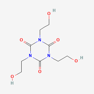 1,3,5-Tris(2-hydroxyethyl)-1,3,5-triazinane-2,4,6-trione chemical structure (CAS 839-90-7)
