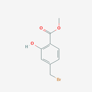 Methyl 4-(bromomethyl)-2-hydroxybenzoate chemical structure (CAS 83908-06-9)