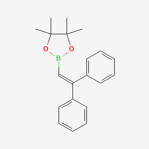 2-(2,2-Diphenylvinyl)-4,4,5,5-tetramethyl-1,3,2-dioxaborolane chemical structure (CAS 83947-50-6)