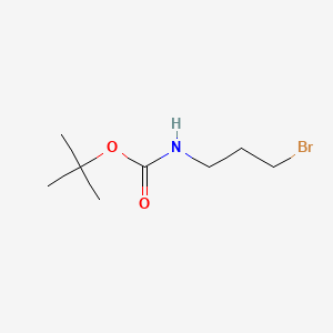 tert-Butyl N-(3-Bromopropyl)carbamate chemical structure (CAS 83948-53-2)