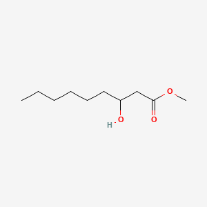 Methyl 3-hydroxynonanoate chemical structure (CAS 83968-06-3)