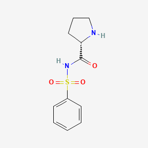 (S)-N-(Phenylsulfonyl)pyrrolidine-2-carboxamide chemical structure (CAS 839711-69-2)