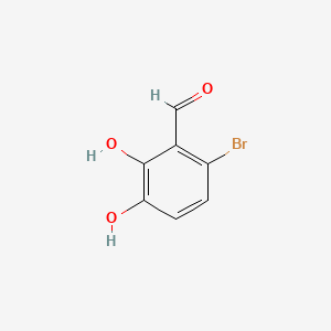 6-Bromo-2,3-dihydroxybenzaldehyde chemical structure (CAS 83983-71-5)