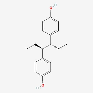 rel-4,4'-((3R,4S)-Hexane-3,4-diyl)diphenol chemical structure (CAS 84-16-2)