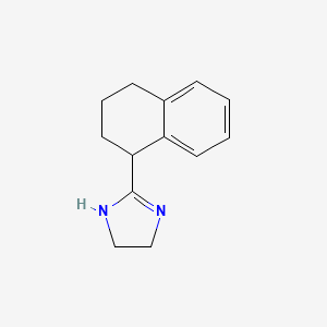 2-(1,2,3,4-Tetrahydronaphthalen-1-yl)-4,5-dihydro-1H-imidazole chemical structure (CAS 84-22-0)