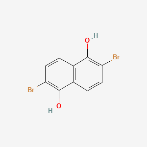2,6-Dibromonaphthalene-1,5-diol chemical structure (CAS 84-59-3)