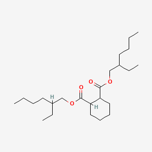Bis(2-ethylhexyl) cyclohexane-1,2-dicarboxylate chemical structure (CAS 84-71-9)