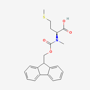 Fmoc-N-Me-L-Met-OH chemical structure (CAS 84000-12-4)